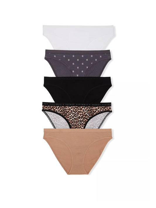 Victoria's Secret 5-Pack Stretch Cotton Bikini Panties