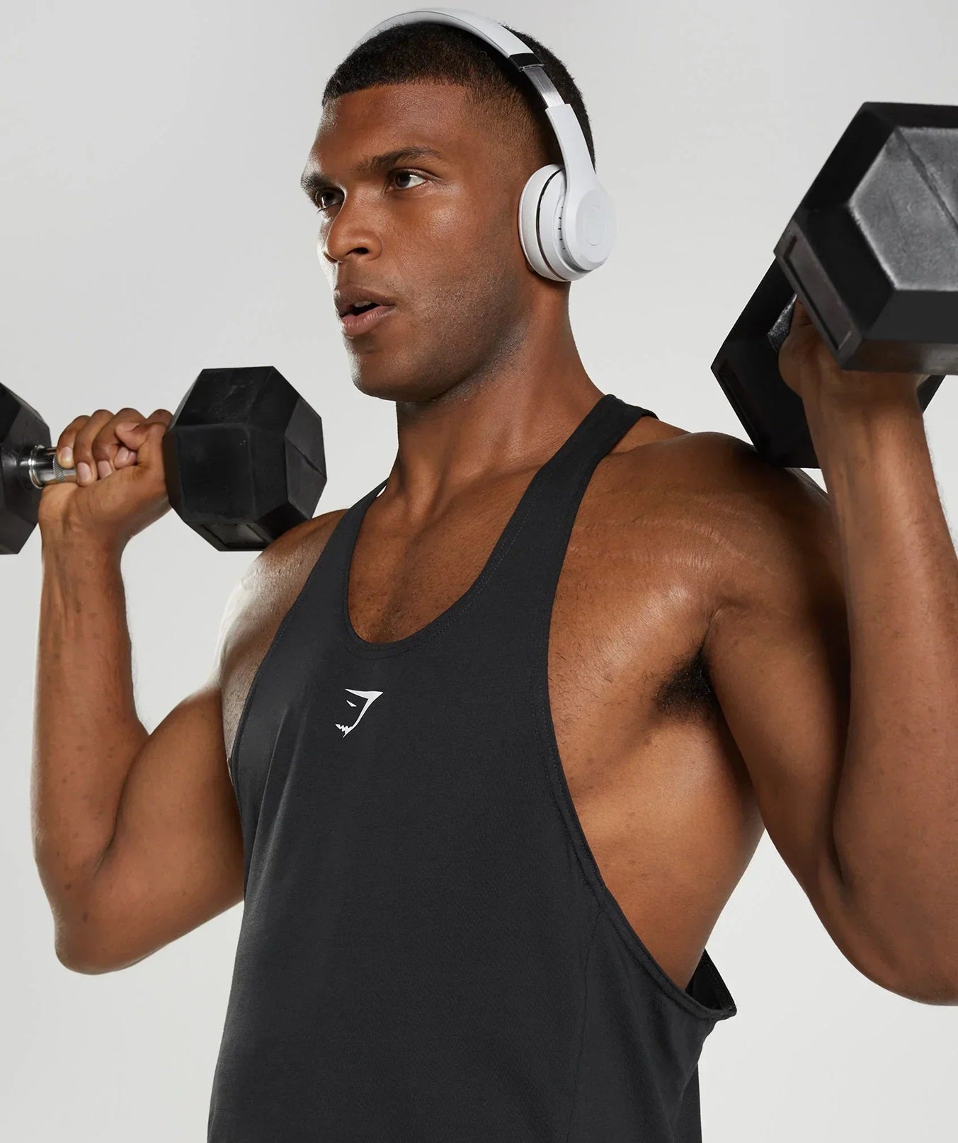 Gymshark React Stringer - Black