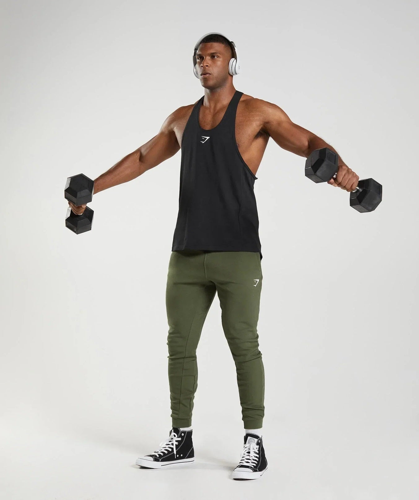 Gymshark React Stringer - Black