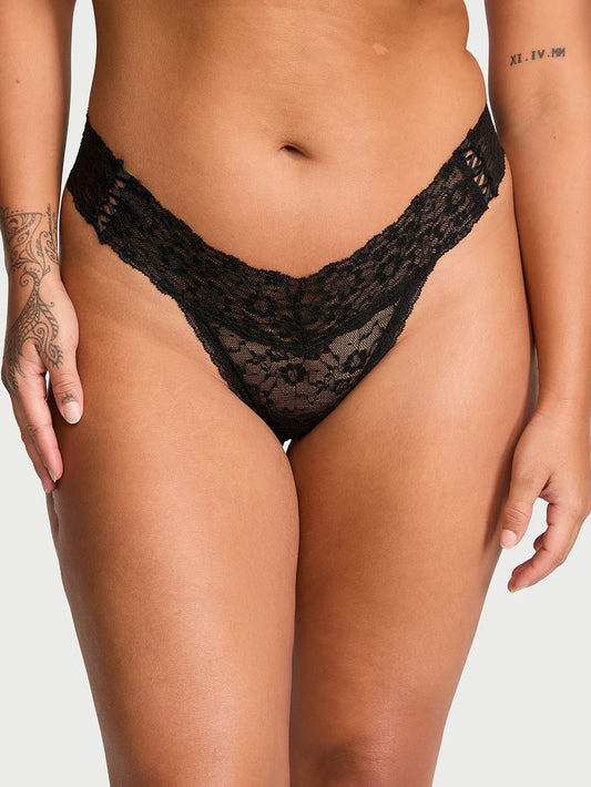 Victoria's Secret Lace-up Lace Thong Panty