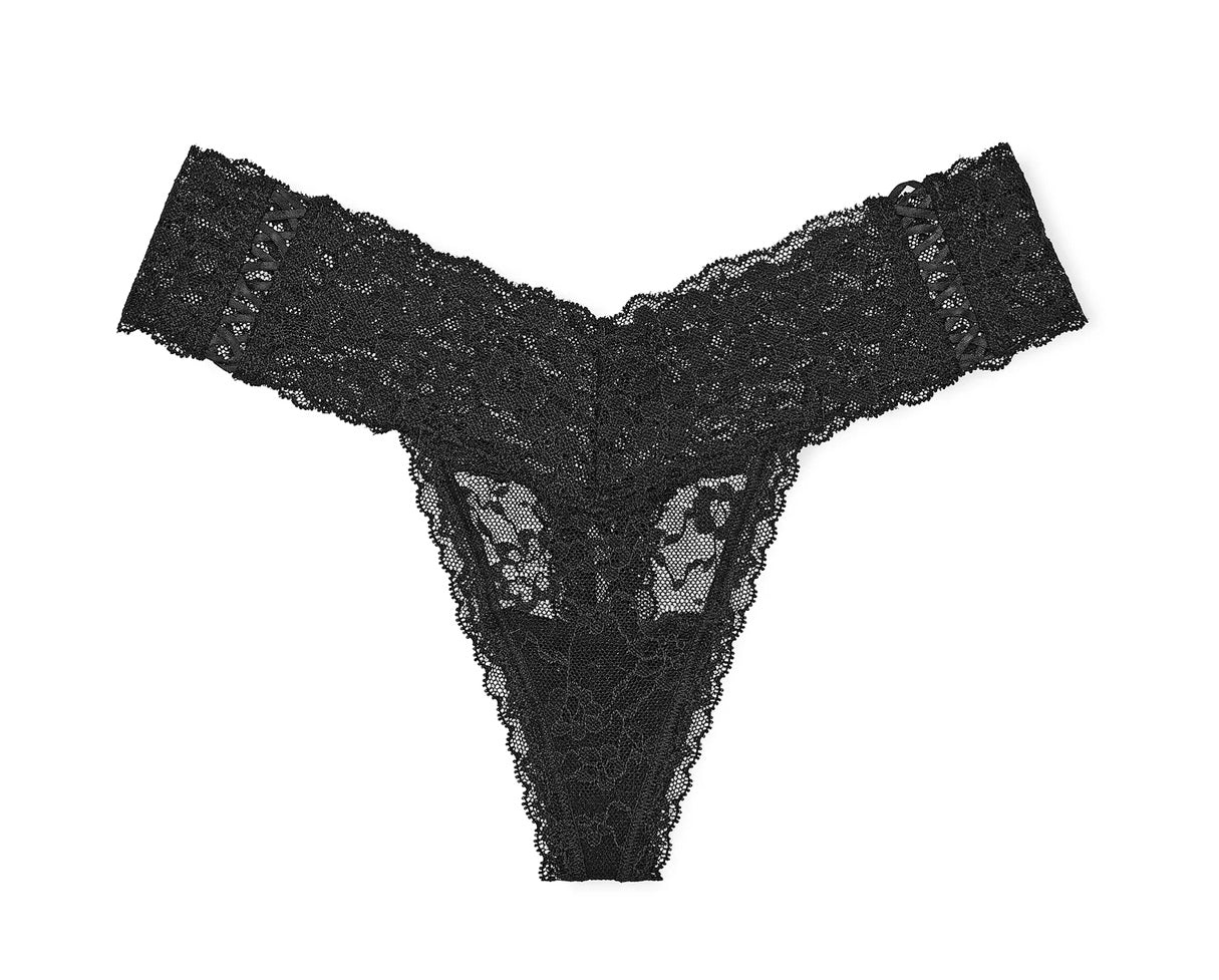 Victoria's Secret Lace-up Lace Thong Panty