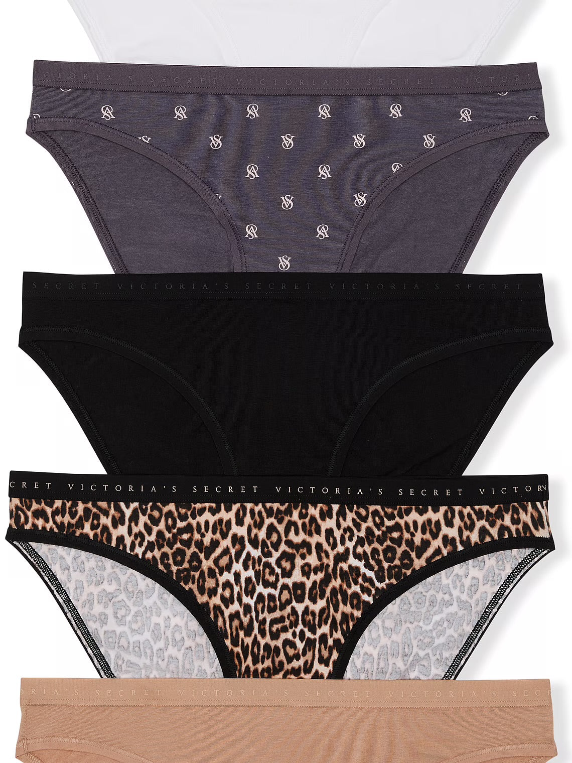 Victoria's Secret 5-Pack Stretch Cotton Bikini Panties