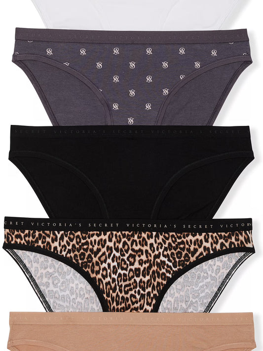 Victoria's Secret 5-Pack Stretch Cotton Bikini Panties