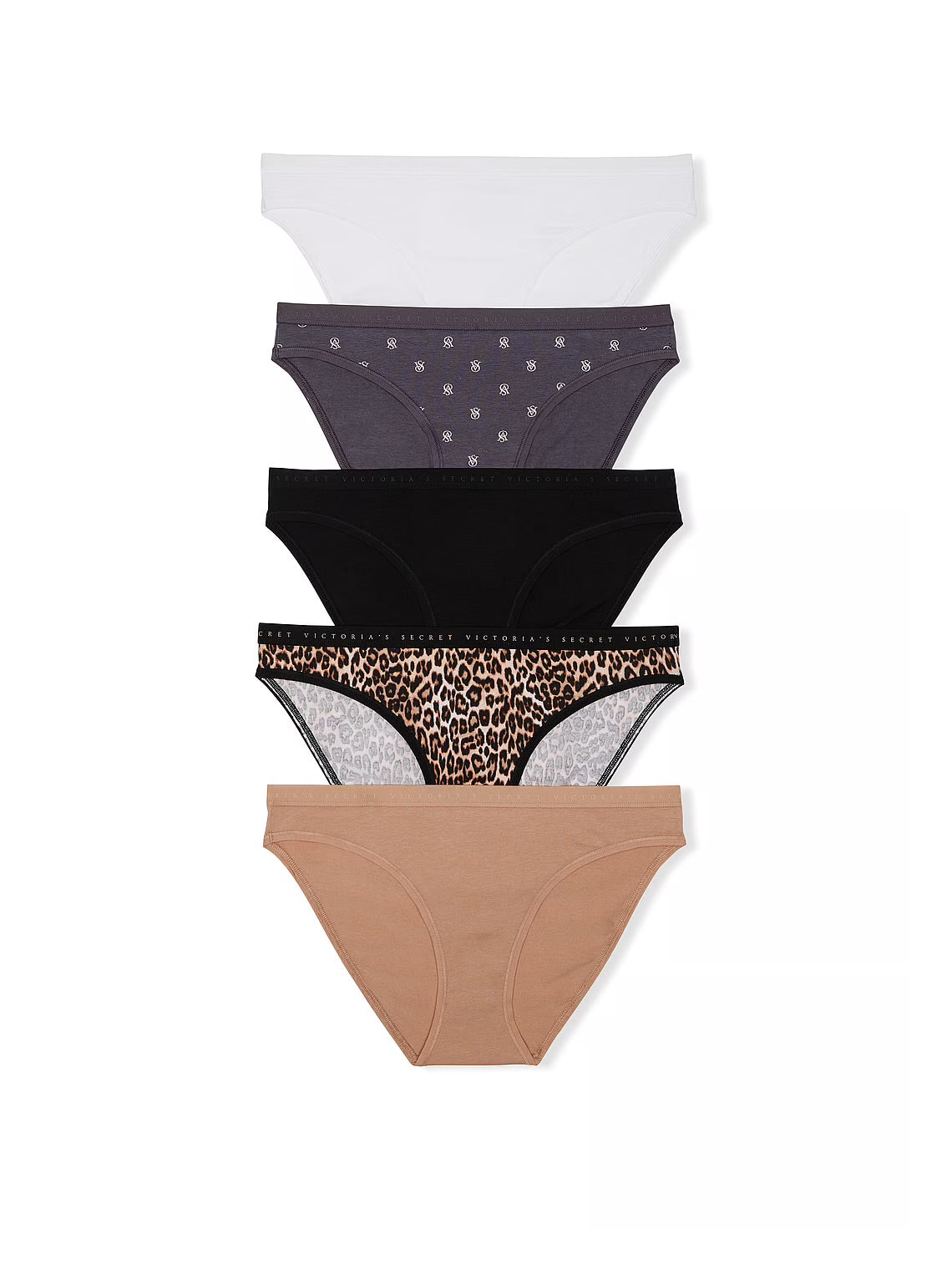 Victoria's Secret 5-Pack Stretch Cotton Bikini Panties